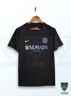 CAMISETA PSG x BALMAIN - NEGRO 